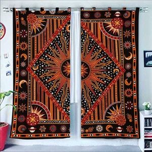 Burning Sun Hippie Gypsy Boho Tapestry Curtains New